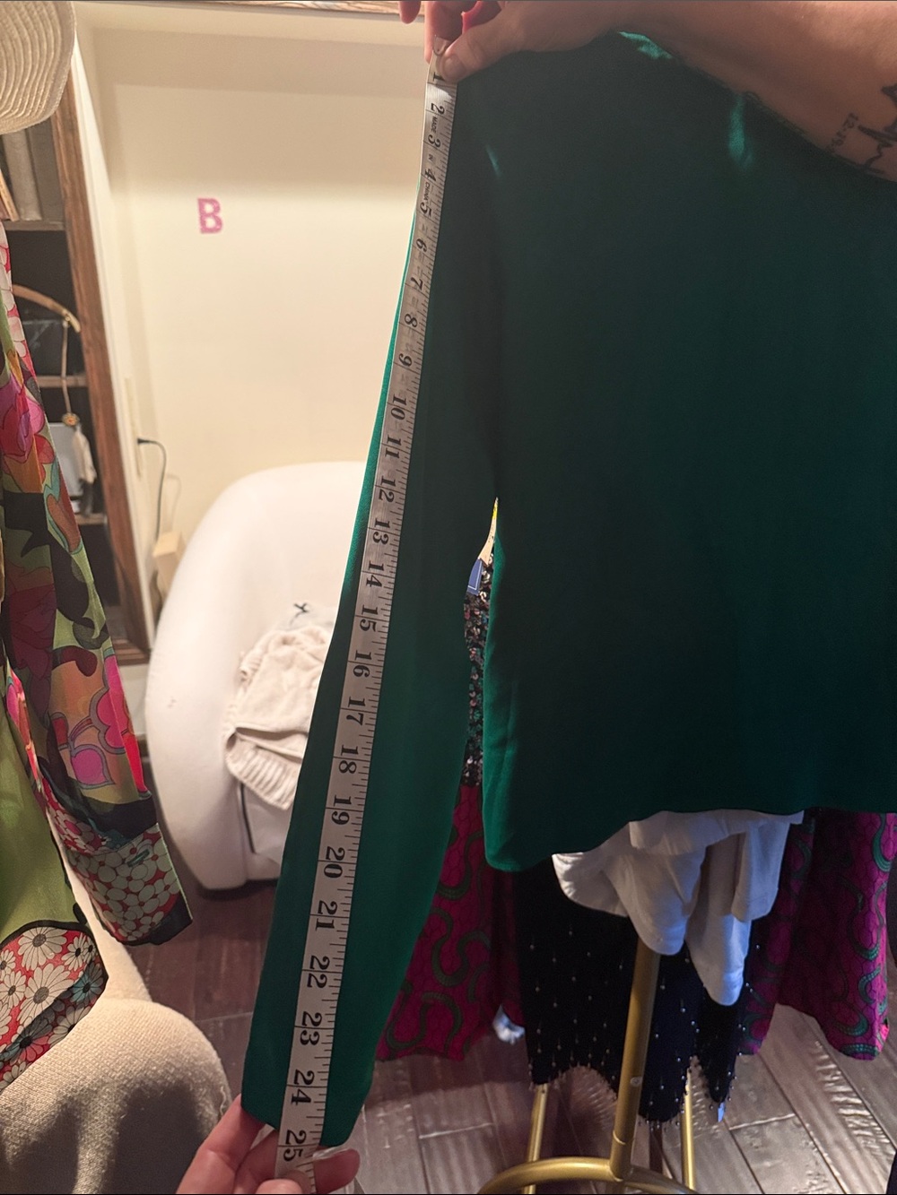 Saks Fifth Avenue Green Women's Sweater - Picture 7 of 8